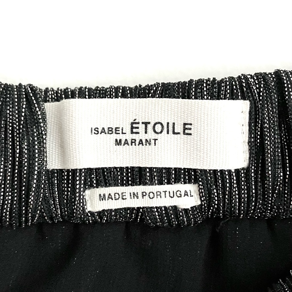 Isabel Marant Étoile Beatrice Gunmetal Metallic Skirt Size 38 - Picture 12 of 16